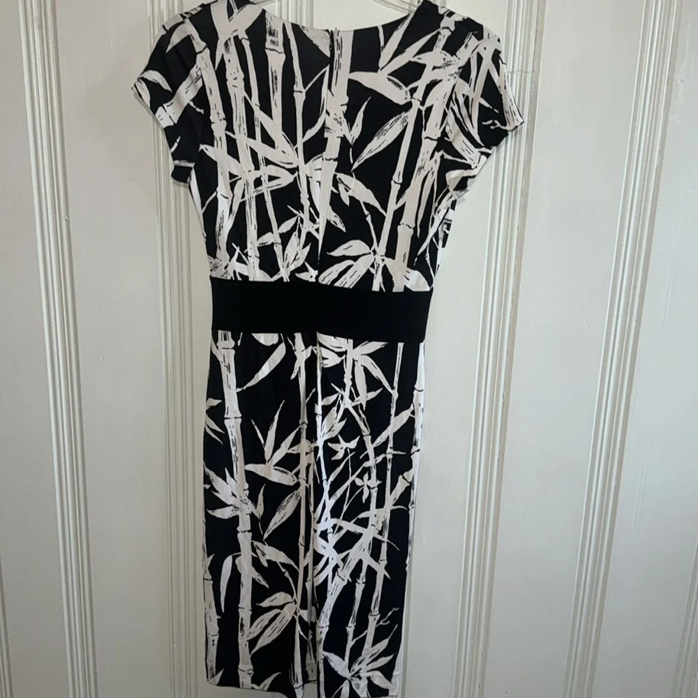 Black & White Midi Dress by Talbots - Size 4